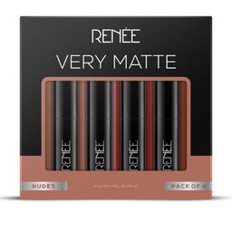 Renee Set Of 4 Very Matte Long Lasting Lipstick - 1.6 g - Nudes-6
