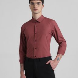 Jack & Jones Spread Collar Slim Fit Pure Cotton Shirt-image-64