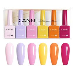 CANNI Set Of 6 Color Nail Gel Polish- 9 ml Each- Shade-2328-38