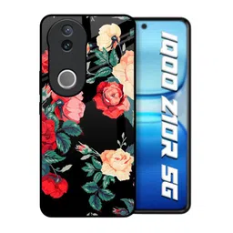 QRIOH Floral Printed Silicone IQOO Z10R 5G Back Case-picture-22