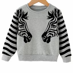 WAAMY69 Kids Animal Printed Round Neck Pullover Cotton Sweatshirt-image-52