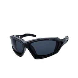 Opticsfit Unisex Shield Sunglasses with Polarised and UV Protected Lens 5347-BlackFrame-10