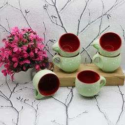 laghima jadon Multicoloured Printed Ceramic Matte Cups Set of Cups and Mugs image 2