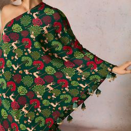Masaba Floral Print Flared Sleeve A-Line Dress-image-17