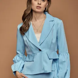 URBANGRACE BY KASSUALLY  Long Sleeve Ventless Single Breasted Blazers-image-0
