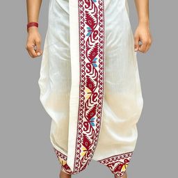 AMIT ONLINE Men Self Design Dhoti-image-38