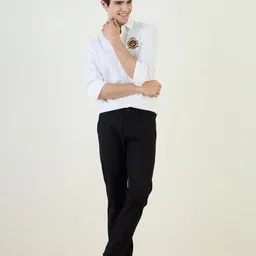 Iconic Textured Spread Collar Shirt-image-14