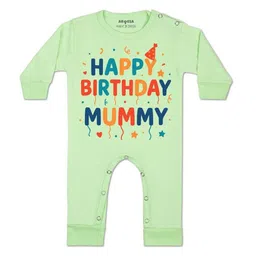 Arvesa Kids-Unisex Green Cotton Rompers-picture-27