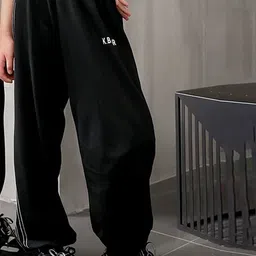 LULU & SKY Unisex Kids Loose Fit High-Rise Trousers-image-85