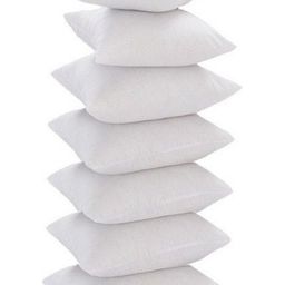 JDX White 7 Pieces Striped Square-Shaped Microfibre Cushions-33
