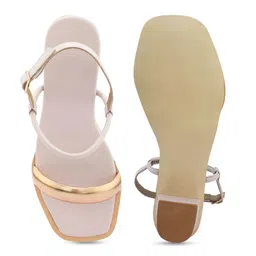 ALL TABS OPEN PU Block Sandals with Bows image 4