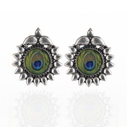Creative Frogs Floral Studs Earrings-58