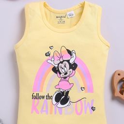 Biskid Yellow Printed Cotton Tops-image-70