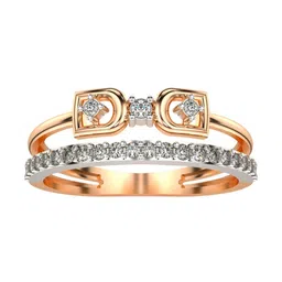 VALANOVA Sterling Silver Rose Gold Plated Certified 0.29 Ct Lab Grown Diamond Ring-picture-12