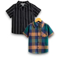 LUVITUS Kids-Boys Multicoloured Polycotton Casual Shirts-picture-5