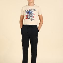 U.S. Polo Assn. Kids Mid Rise Pure Cotton Track Pants-picture-18