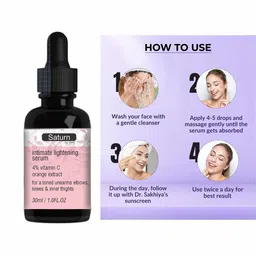 Saturn by GHC Intimate Lightening Serum With Orange Extract- 30 ml image 5