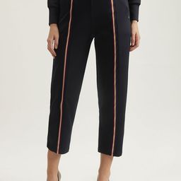 Iconic Women Straight Fit High-Rise Cotton Trousers-image-50