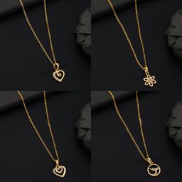 Boghra Sales Set Of 4 Gold-Plated Brass American Diamond Necklace-28