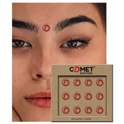 Comet Busters Circular Traditional Bindis - Red image 5