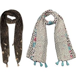 StoleVilla Multicoloured Floral Chiffon Stoles-image-47