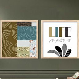 WALLLANE Set of 2 Abstract Wood Wall Art-image-36