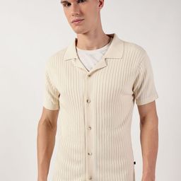 Thomas Scott Men Premium Cuban Collar Solid Cotton Casual Shirt-image-72