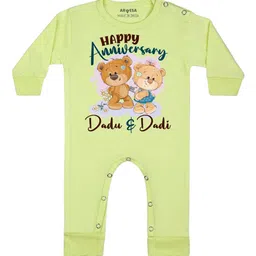Arvesa Happy Anniversay Dadu & Dadi Printed Bodysuit-picture-13