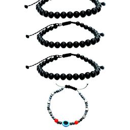 Dynamic Retail Global Men Pack Of 4 Drawstring Bracelet-picture-5