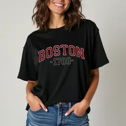 CLAFOUTIS Women Typography Printed T-shirt-picture-37