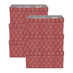 Aura Maroon Set of 6 Regular Drawer Organiser Organisers-27
