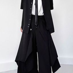 StyleCast x Revolte Collarless Drop-Shoulder Sleeves Formal Shirt-image-51