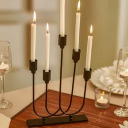 TIED RIBBONS Black Candle Holder-image-13