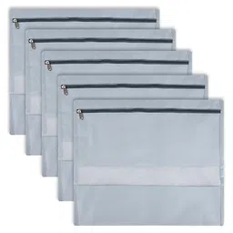 Kuber Industries Grey Pack of 5 Non-Woven Multi-Utility Organisers-57