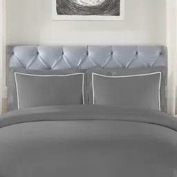 Enchant Home Elegance Grey & White 250 TC Pure Cotton King Bedsheet Set 2.74 m x 2.74 m-picture-10