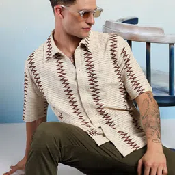 Stylecast X Kotty Men Relaxed Multi Stripes Striped Casual Shirt-image-26
