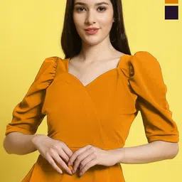 Metronaut Pack Of 2 Women Sweetheart Neck Crop Top-image-72