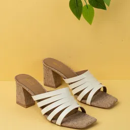 Inc 5 Women Square ToeStriped Party Block Mules-45