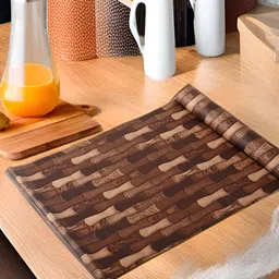 Aura Brown Set of 1 Water Resistant Shelf Liner Organisers-image-59