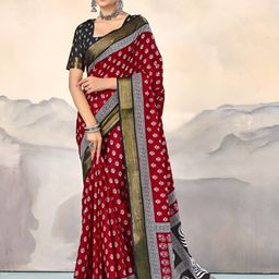 all about you Ethnic Motifs Printed Pure Cotton Saree-picture-49