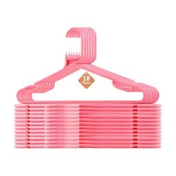 Aura Set Of 18 Pink Multipurpose Cloth Hangers-6