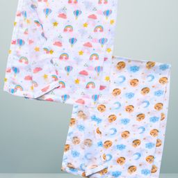 BAESD Set Of 2 Printed Organic Cotton Soft Baby Towels-10