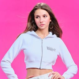 Bonkers Corner Women Hooded Crop Sweatshirt-image-75
