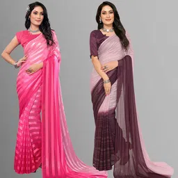 Moda Rapido Striped Satin Saree-picture-23