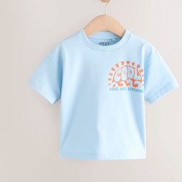 NEXT Boys Relaxed Fit Typography Print Pure Cotton T-Shirt-picture-8