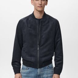MANGO MAN Suede-Effect Bomber Jacket-picture-10
