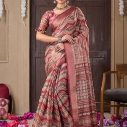 VS MALL Printed Silk Cotton Sarees-image-91