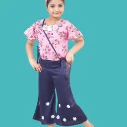 KIDDRESS Kids-Unisex Multi Poly Georgette Clothing Set-picture-33