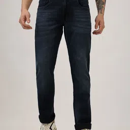 SPYKAR Men Regular Fit Mid Rise Light Fade Jeans-image-77