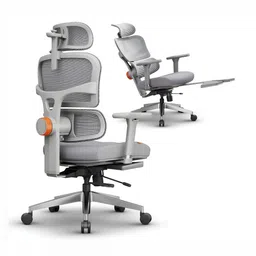 DROGO Grey Study & Lumbar Support Study Chair-image-67